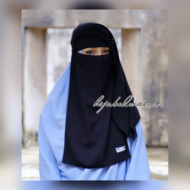 HIJABALMANA CADAR HITAM MARYAM YAMAN PENDEK PREMIUM