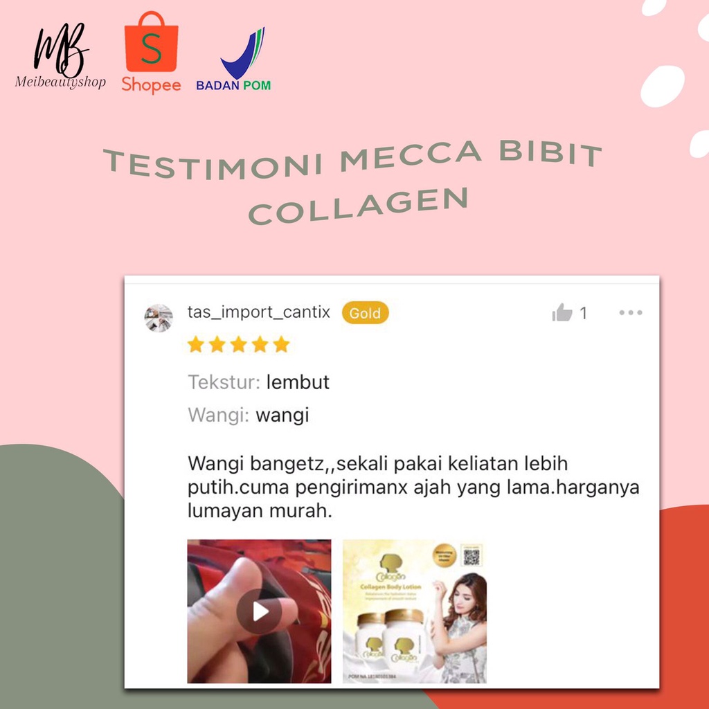 Mecca Anugrah Collagen Body Lotion by SYB Original 100% (Bitcol) | Pemutih Tubuh | Pelembab | BPOM