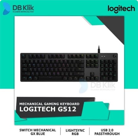 Logitech G512 Carbon RGB Mechanical Gaming Keyboard - Clicky&quot;ORIGINAL&quot;