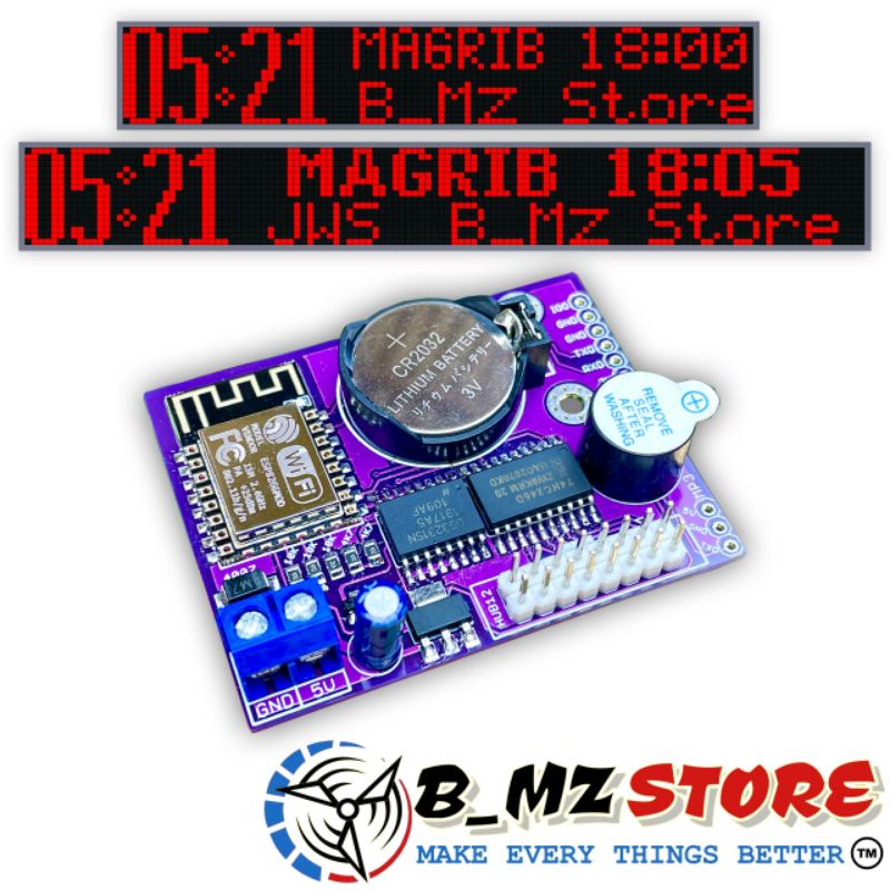 Kontroller - Controller Jam Sholat JWS Wifi Multi Size 2-6 P10 - JWS Multi Panel P10