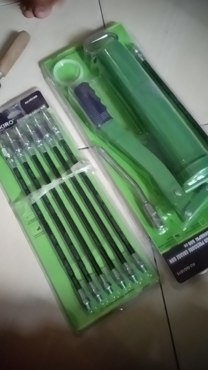Selang Hose Hand Grease Gun Set 6 Pcs Tekiro Slang Pompa Gemuk Tangan 6pcs 100cc 500cc 100 500 Cc
