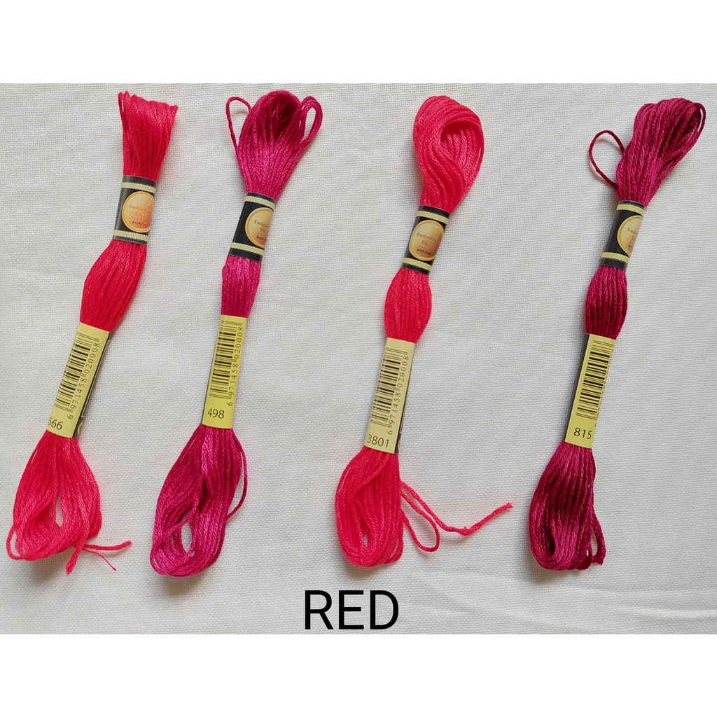 Benang Sulam CXC (Similar to DMC) RED SERIES