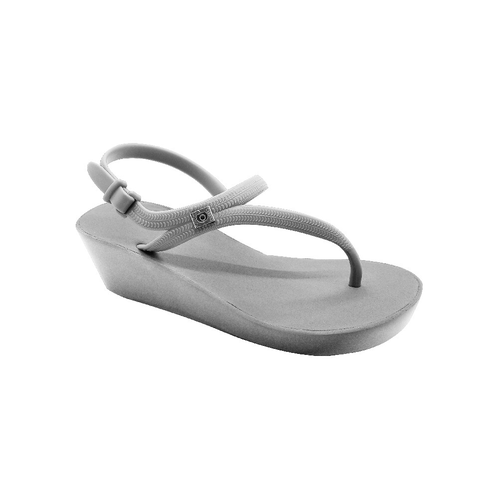 Popits COCO Wedges 5cm Gray size L, Sandal Wanita Original