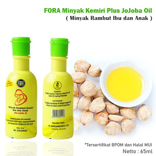 Minyak Rambut Kemiri Fora untuk Ibu dan Anak 65ml