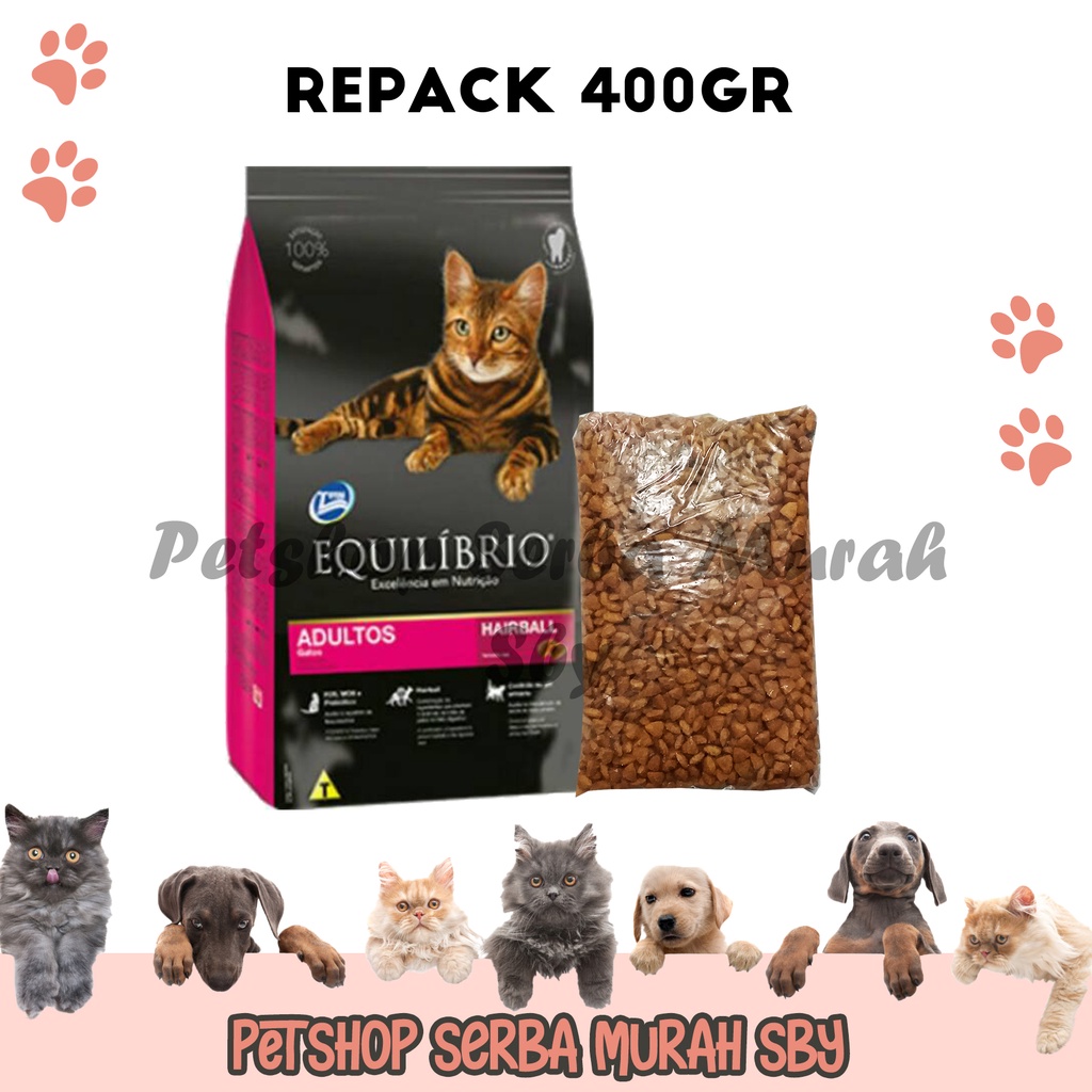 Equilibrio Adult Repack 400gr - Makanan Kering Kucing Dewasa