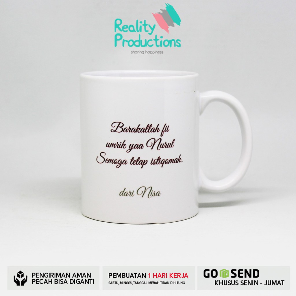 Mug Karakter Wanita Cadar untuk Kado Ulang Tahun