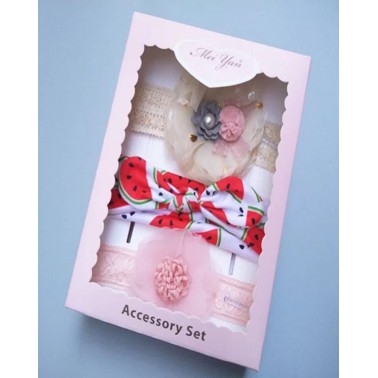 [1KG 15PCS] ❤ LBS  ❤ Set Bandana Bayi Dengan Model Ikatan Pita Bervariasi Box-B.11