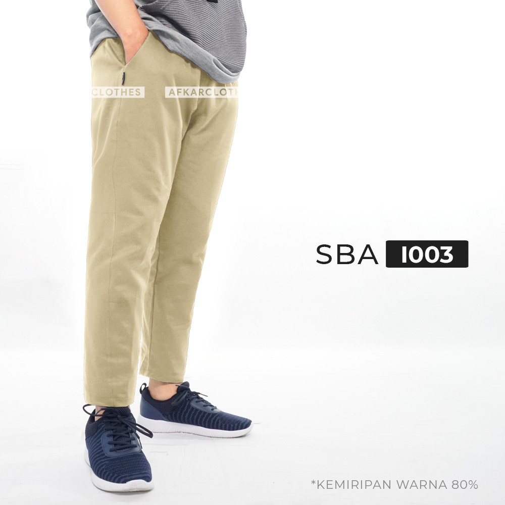 AFKAR Celana Sirwal Pensil Pria Kasual Slim Fit SBA