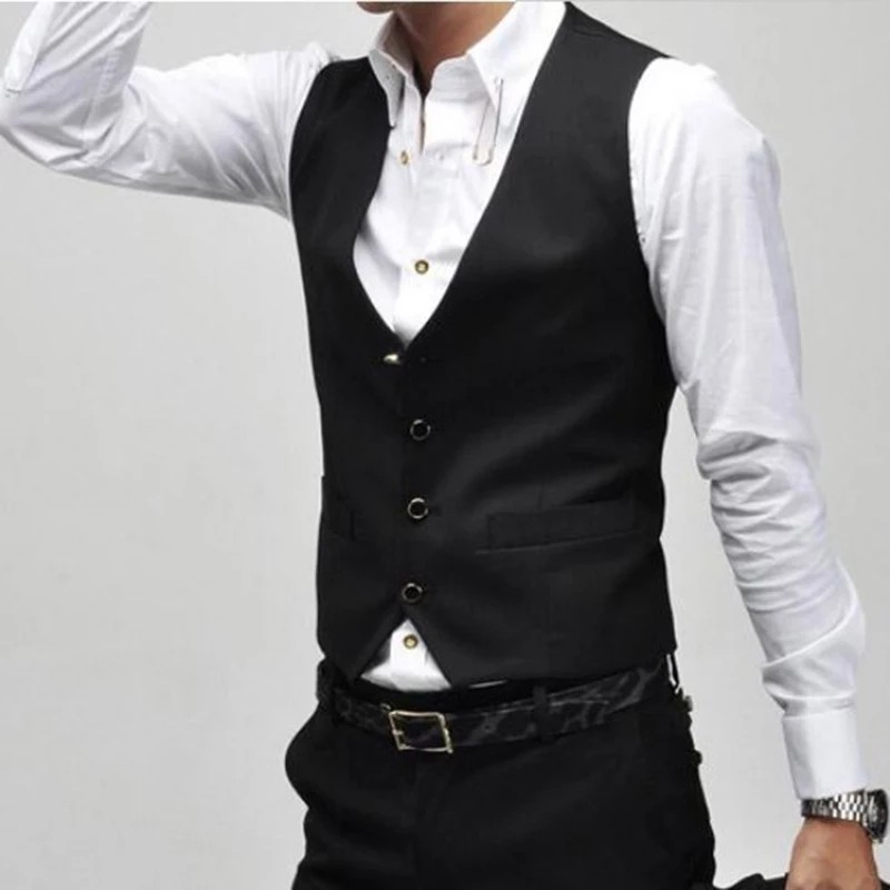 SETELAN VEST SLIMFIT PRIA FULL HITAM 3IN1 - SETELAN ALVIS SUPER SLIMFIT TWIST CASUAL STYLE