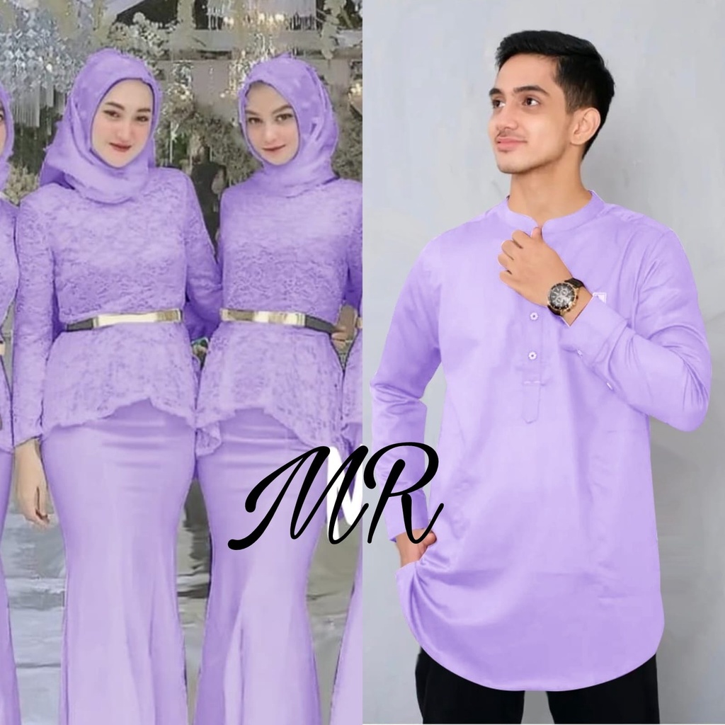 PCS CP KAHIYANG FASHION PAKAIAN COUPLE PASANGAN KOKO DAN GAMIS MAXY MR