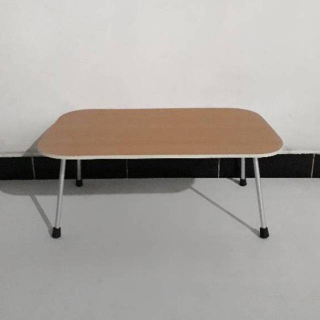 meja laptop lipat lapis hpl warna coklat