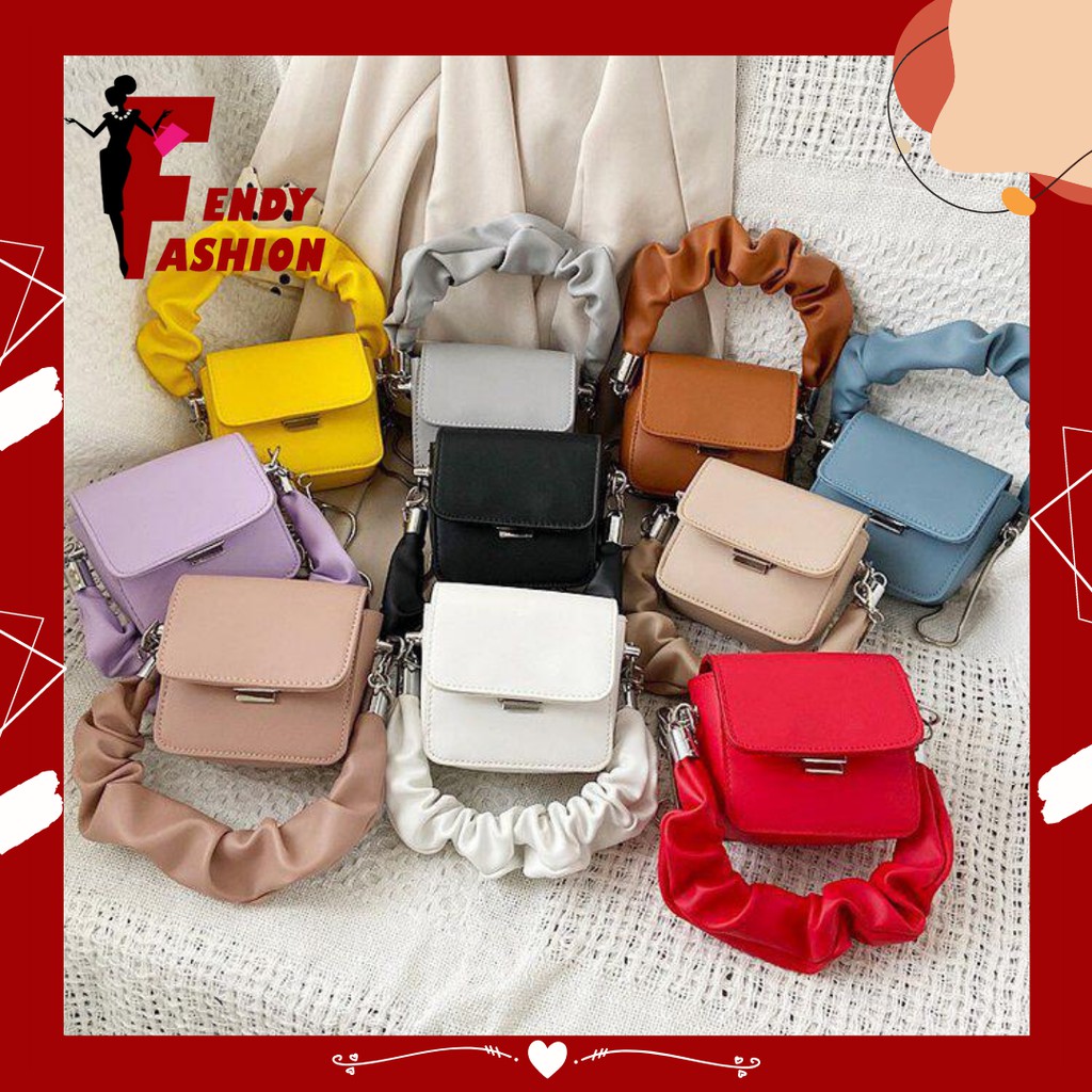 Fendyfashion_ | T212 tas selempang wanita import tas hp wanita tas selempang Lilac Tas Slempang Wani