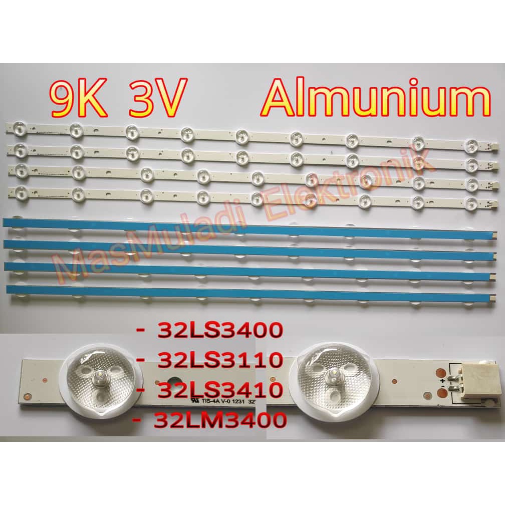 BACKLIGHT LAMPU LG 32 INCH 32LS3400 32LS3110 32LS3410 32LM3400 32LM 32LS 3400 3110 3410 3400 LAMPU T