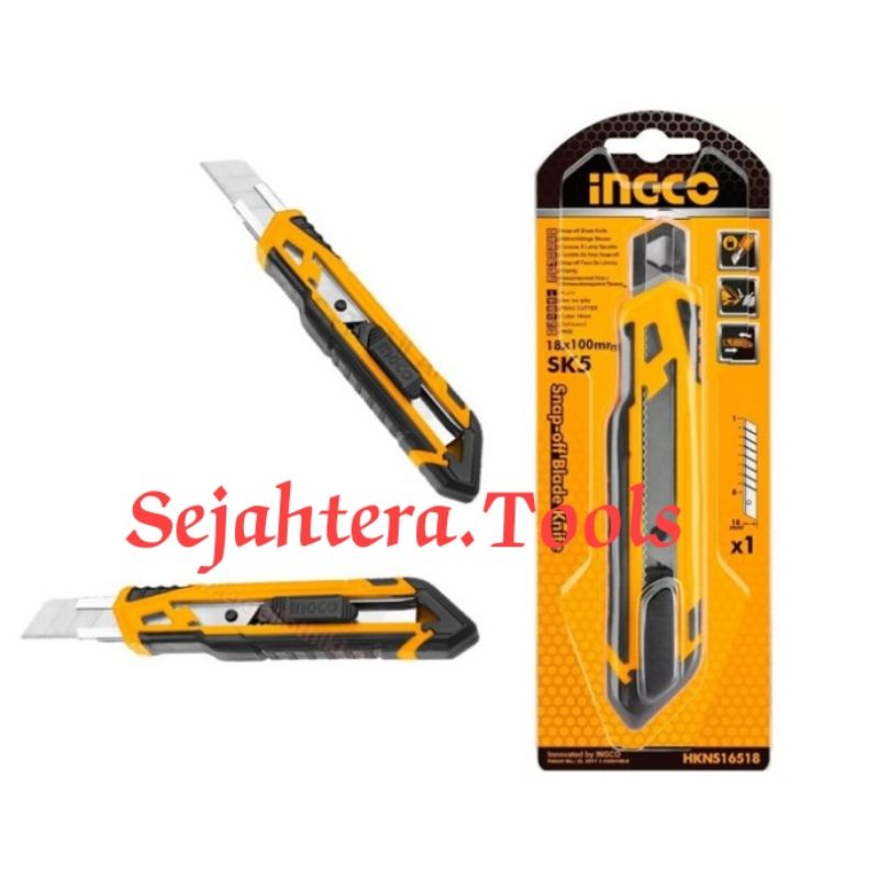 

ingco hkns16518 retract blade knife 18mm cutter besar