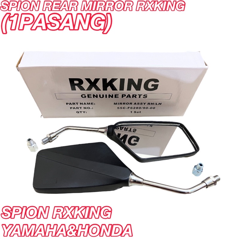 Spion tempe kotak RX king cobraRX spesialrx z spion motor model yamaha tangkai chrome rxking free baut cadangan universal honda yamaha