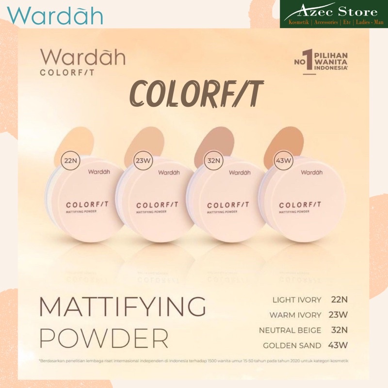 (BEDAK TABUR) Wardah Colorfit Mattifying Powder