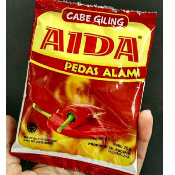 Bubuk cabe Aida 1renceng 10sachet