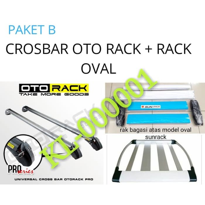 PAKET KOMPLIT ROOF RAK BAGASI ATAS MOBIL KAKI RAK OTO RACK NEW XENIA
