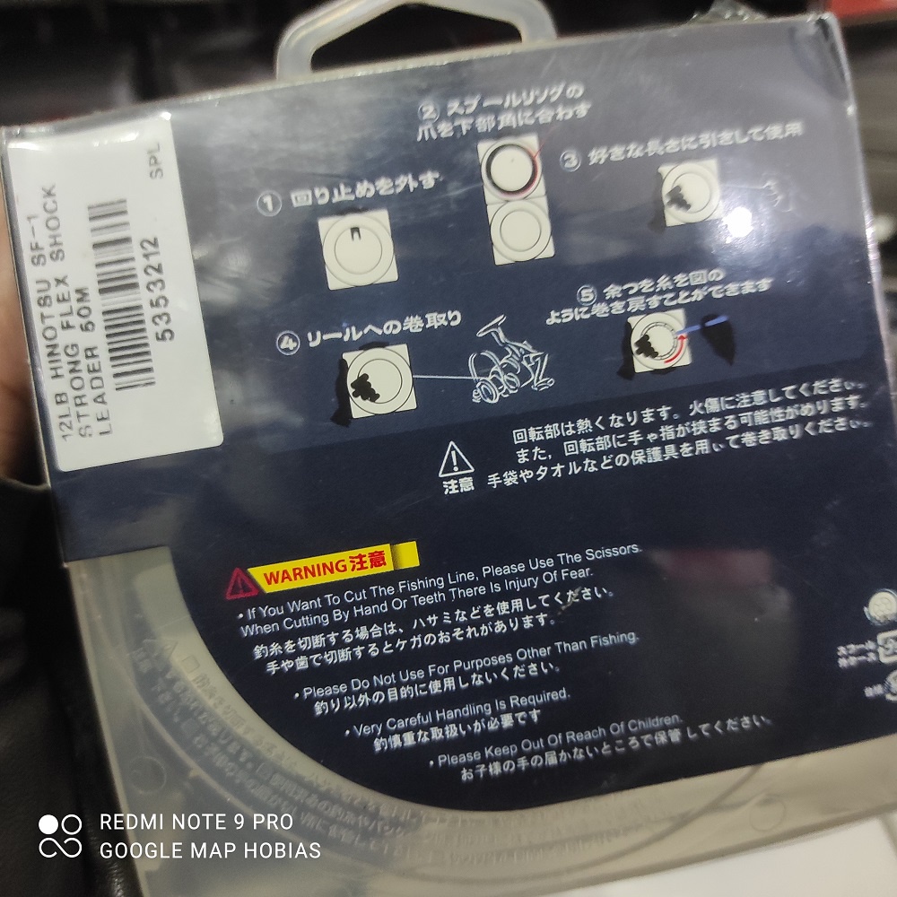 Senar Pancing Hinotsu Leader Strong Flex  12lb. 50lb. 60lb. 80lb