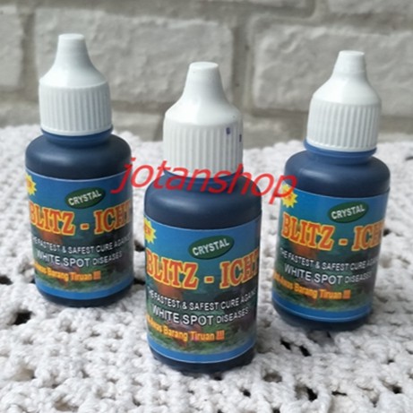 CRYSTAL BLITZ ICHT WHITE SPOT 30 ml obat biru ikan parasit jamur 30ml ich methylene blue