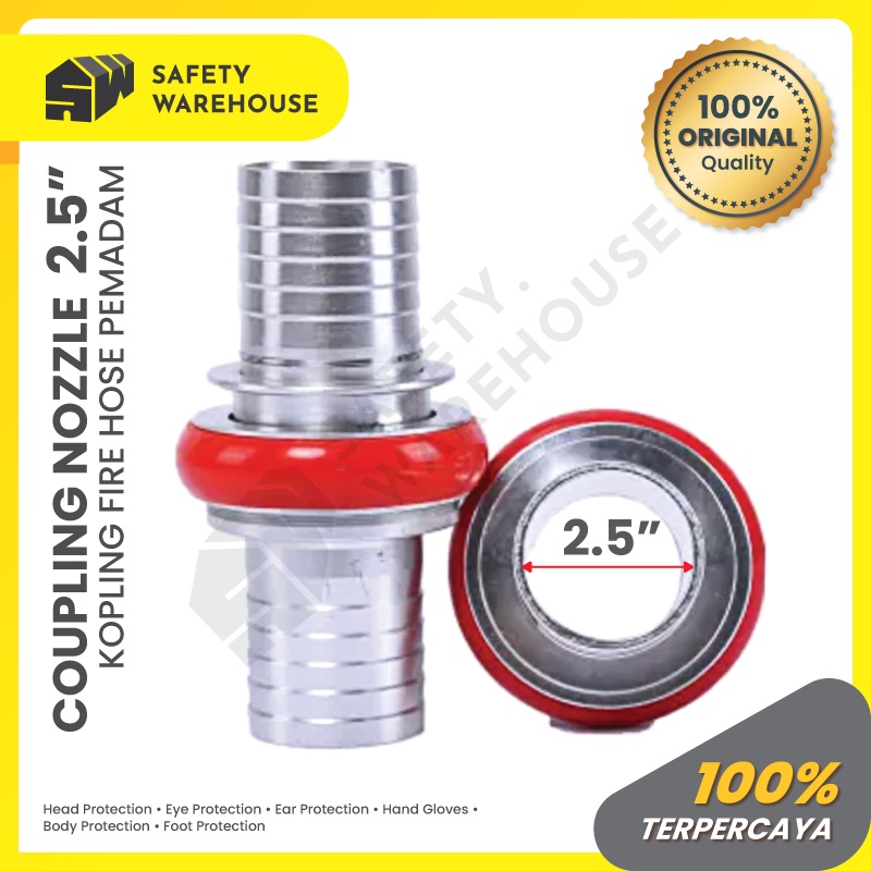 Coupling Nozzle Aluminium 2.5 inch Machino Kopling Selang Pemadam