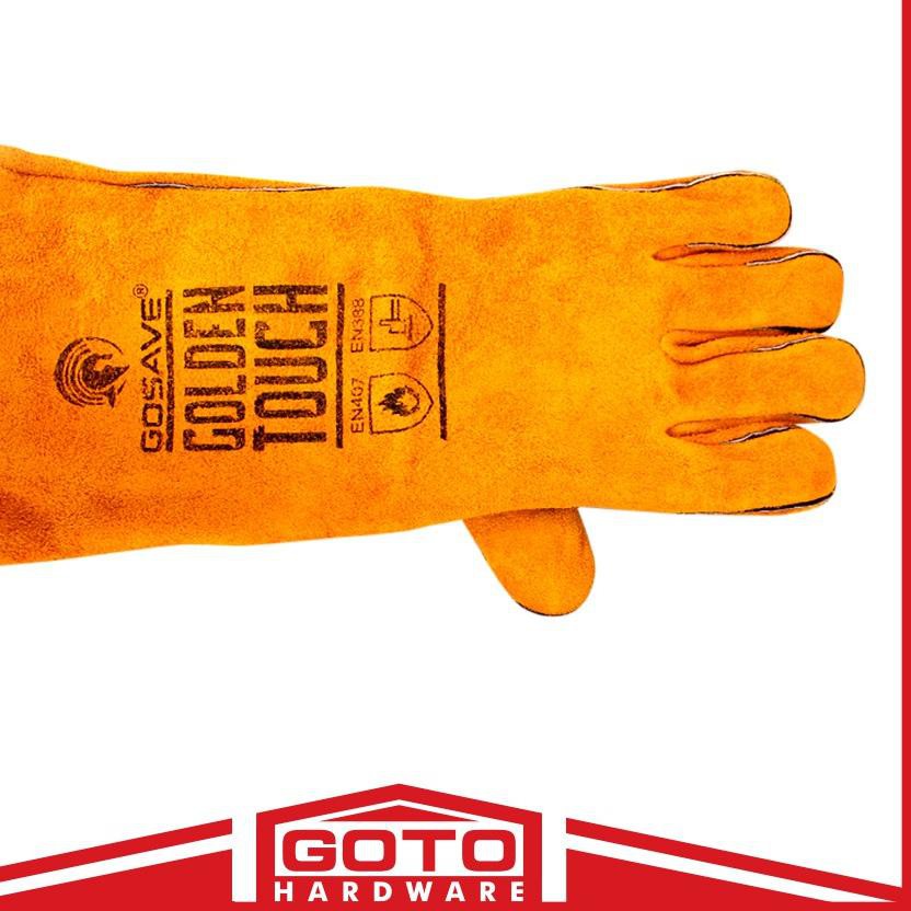 Menarik Gosave Sarung Tangan Golden Touch 16 Kulit Las Kuning Leather Welding 16 Inch Gloves Shopee Indonesia