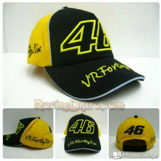 TOPI DISTRO MOTOGP ROSSI VR 46 KUNING MONSTER