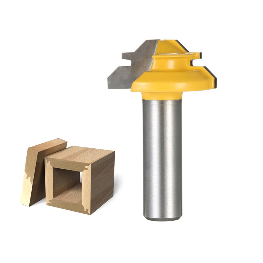 IMPORT 45degree wood milling cutters 1/2" Shank CNC machine tools 1-3/8" Lock Miter Router Bit 1/2"