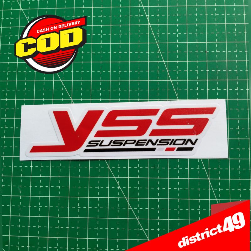 Stiker Print and Cut - Sticker Printing Laminasi tahan air - Stiker YSS SUSPENSION - Stiker Motor Mo