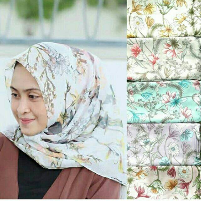 Jilbab Motif Bunga Maxmara / Maxmara Motif Acak