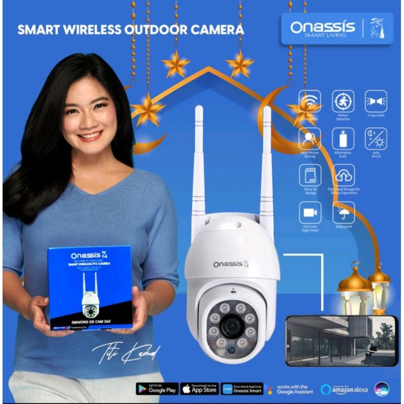 ONASSIS SMART System OUTDOOR CAMERA 360 Kamera CCTV Pintar Anti Maling