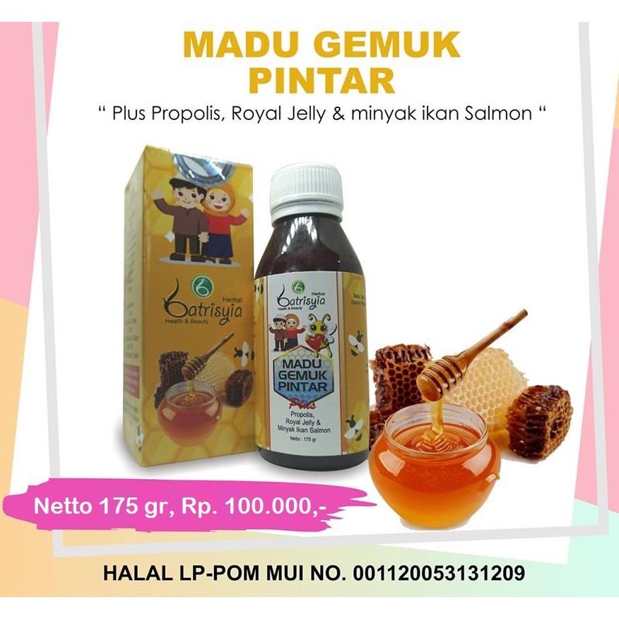 Batrisyia Vitamin Penggemuk Badan Anak / Madu Gempi / Madu Pintar Anak