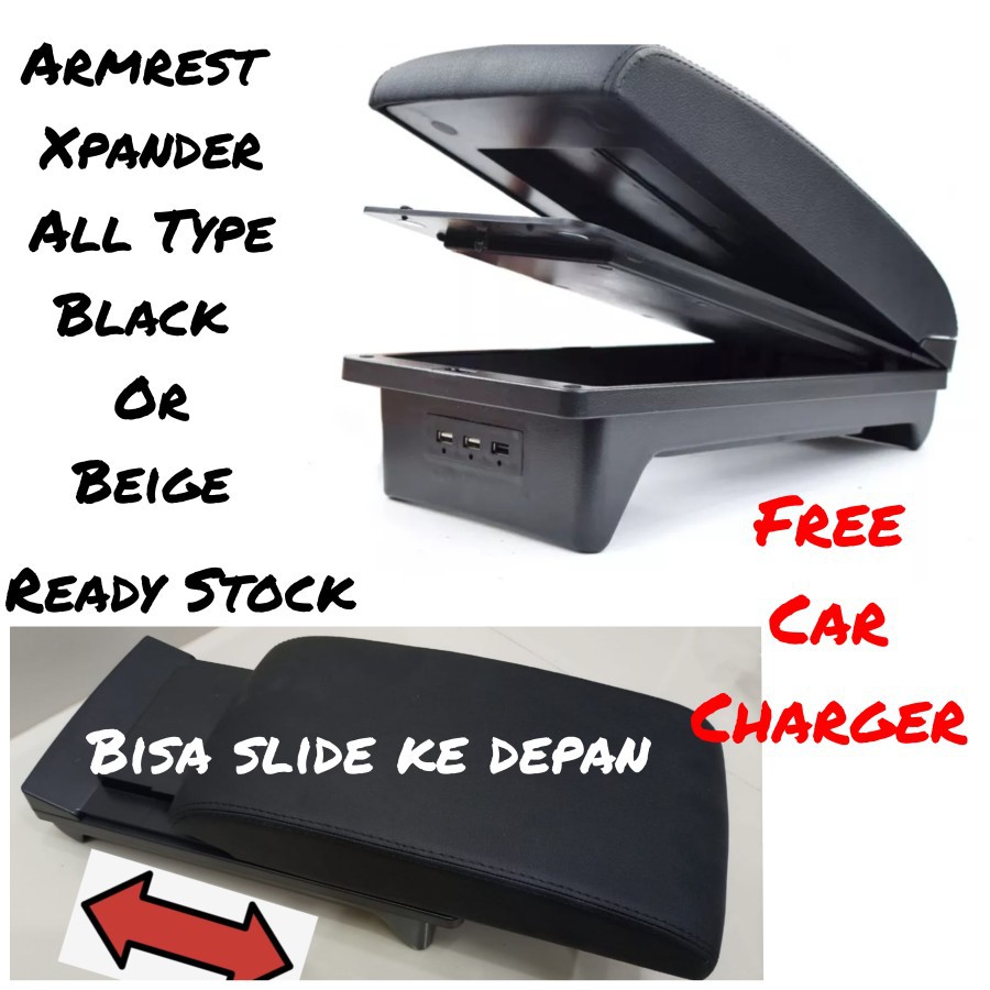 Mitsubishi Xpander Arm Rest Tangan Sandaran Console Box Armrest Kulit