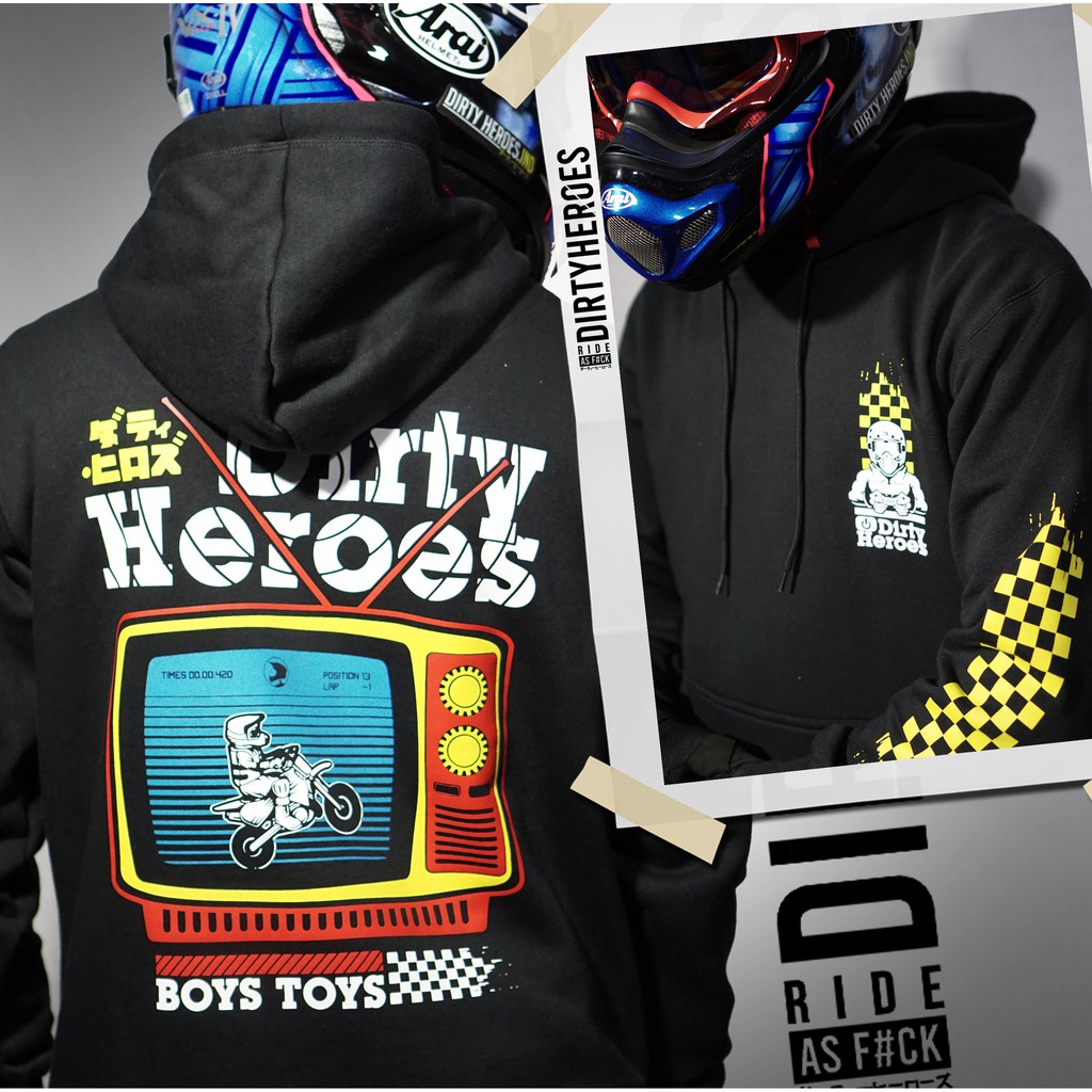 DIRTY HEROES Boys Toys SERIES |HOODIE | HOODIE | SWEATER | SUPERMOTO | MOTARD | MOTOCROSS | MX