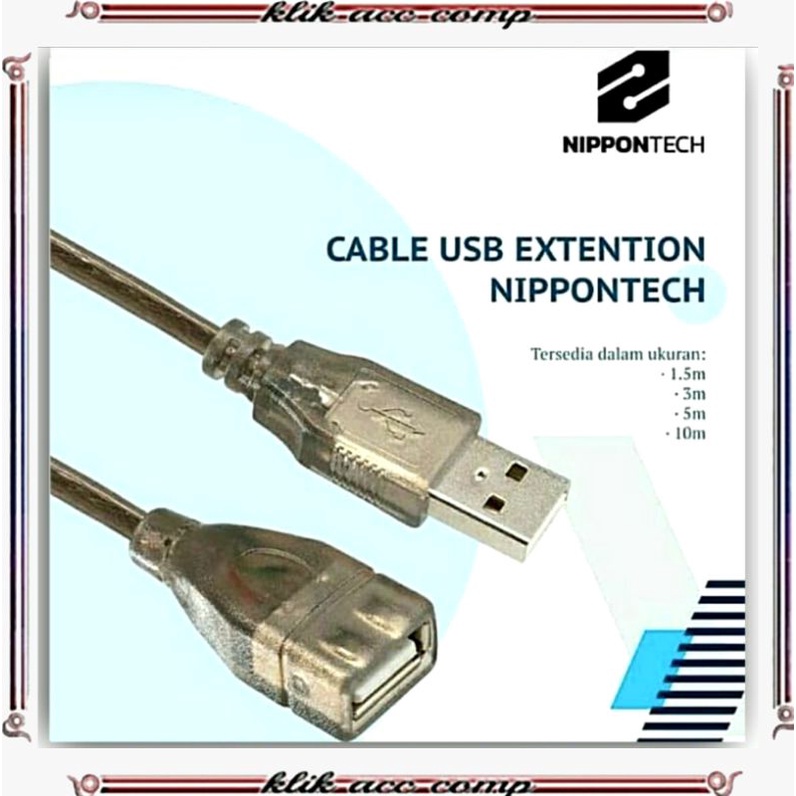 kabel usb extension 5 meter Nippontech