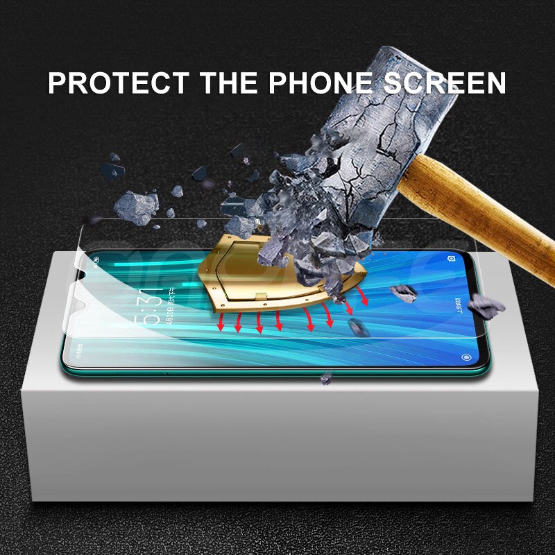 9H Protective Glass for Xiaomi Redmi Note 8/ Note 8Pro Tempered Screen Protector + Lens Glass