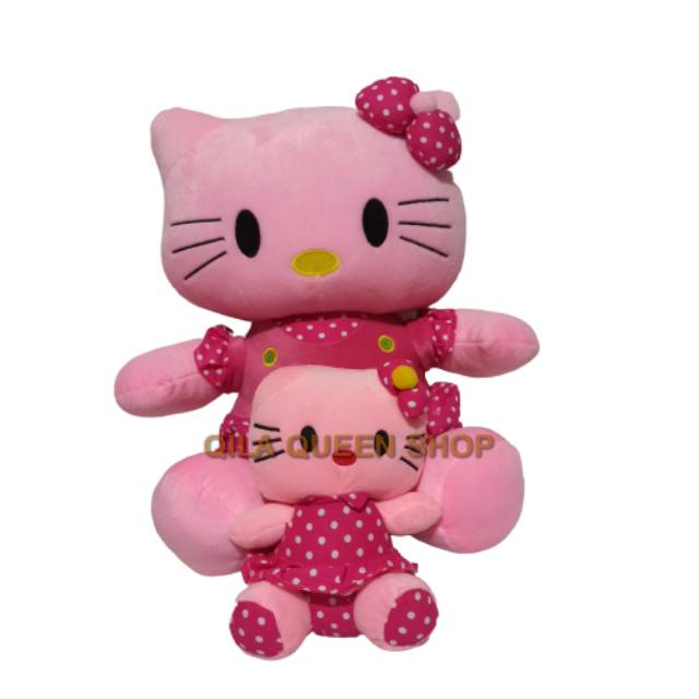 Boneka hello Kitty polkadot beli 1 GRATIS 1