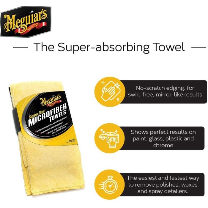 Meguiar's Supreme Shine Microfiber Towel 40 x 60 cm 1'S Meguiars X2010