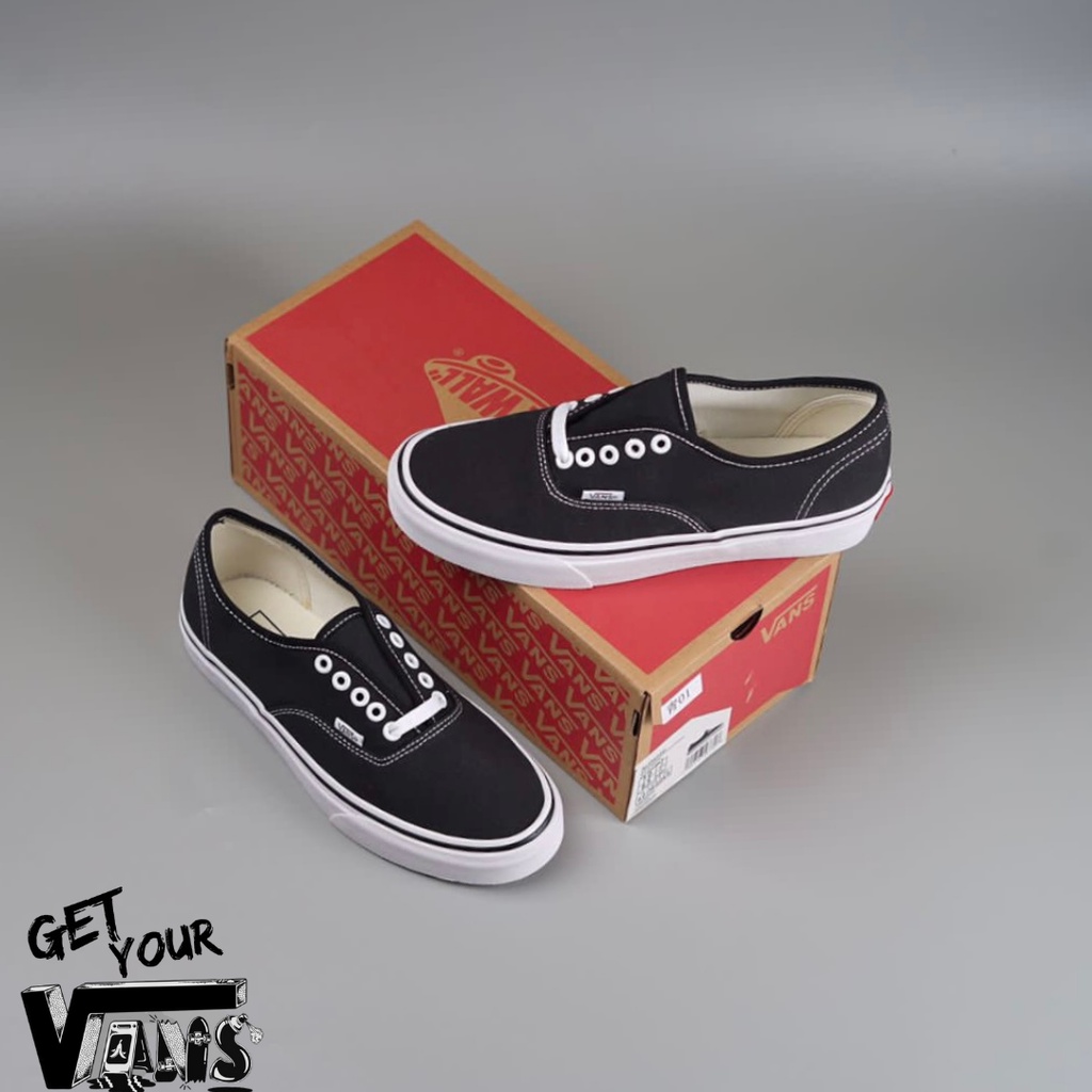 Vans Authentic Black White Classic Original 100% Bnib