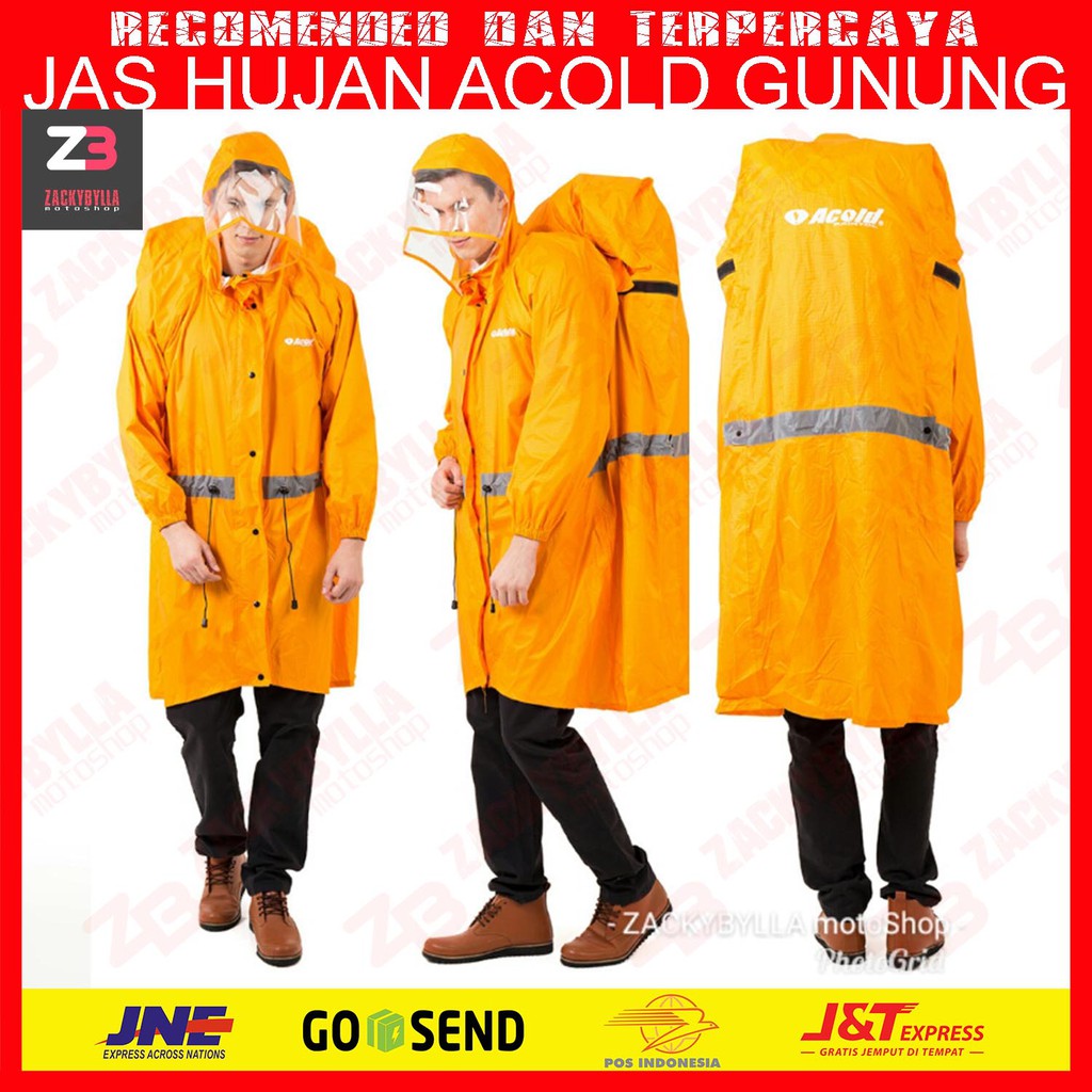 Jas Hujan Pendaki Gunung Acold | Adventure | Outdoor | Hiking | Climbing