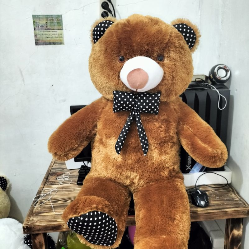 boneka beruang jumbo besar polos 100cm