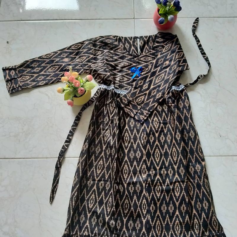 Original Gamis Batik Anak Perempuan Baju Muslim Anak Perempuan Termurah