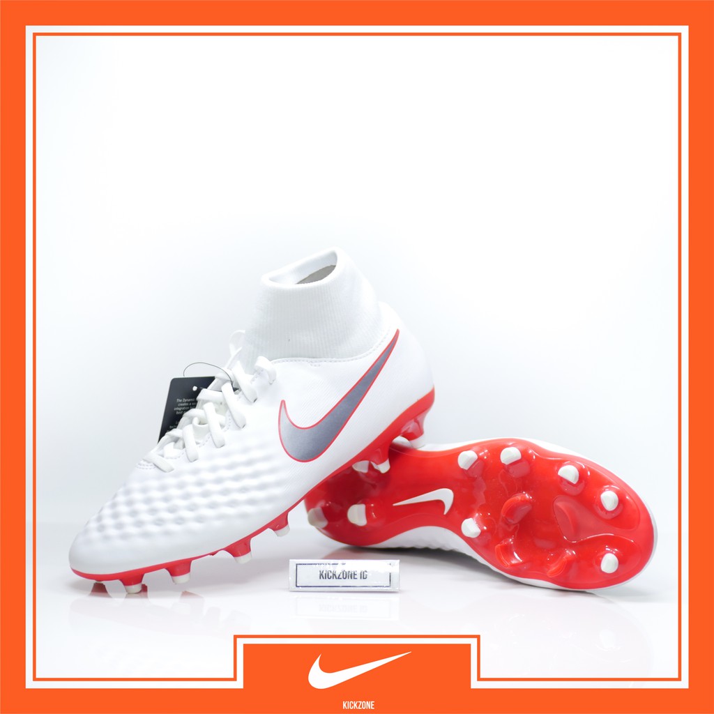 Sepatu Bola Nike Obra 2 Academy DF FG White Red AH7303107 - Nike Magista | Shopee Indonesia