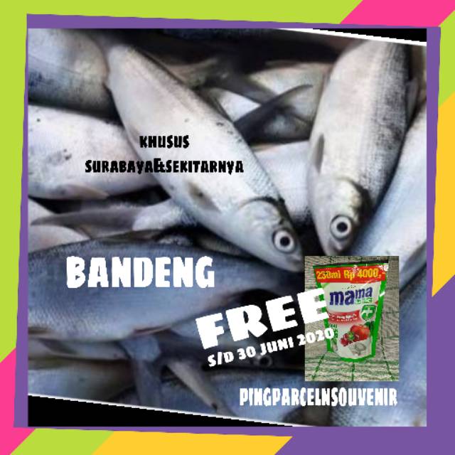 Ikan bandeng segar || sayur online murah surabaya