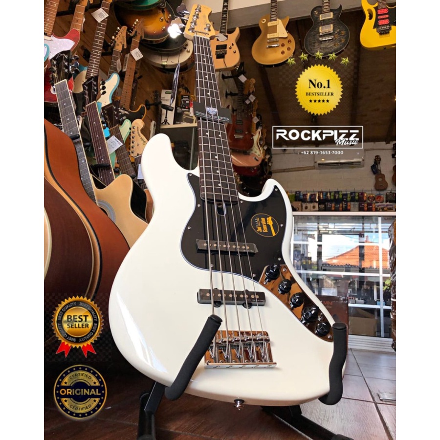 SIRE VERSION 2 MARCUS MILER V3 V-3 V 3 BASS 5-STRING ARTIQUE WHITE