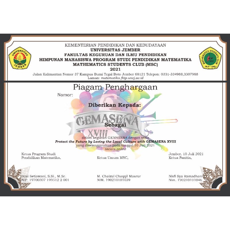 Jasa Desain Poster, Pamflet, dan sertifikat