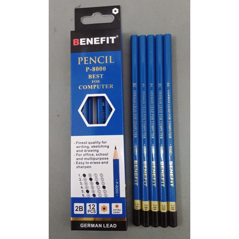 PENSIL 2B BENEFIT ISI  12 PCS