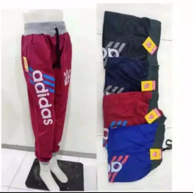 celana jogger 3/4 &amp; panjang pria wanita