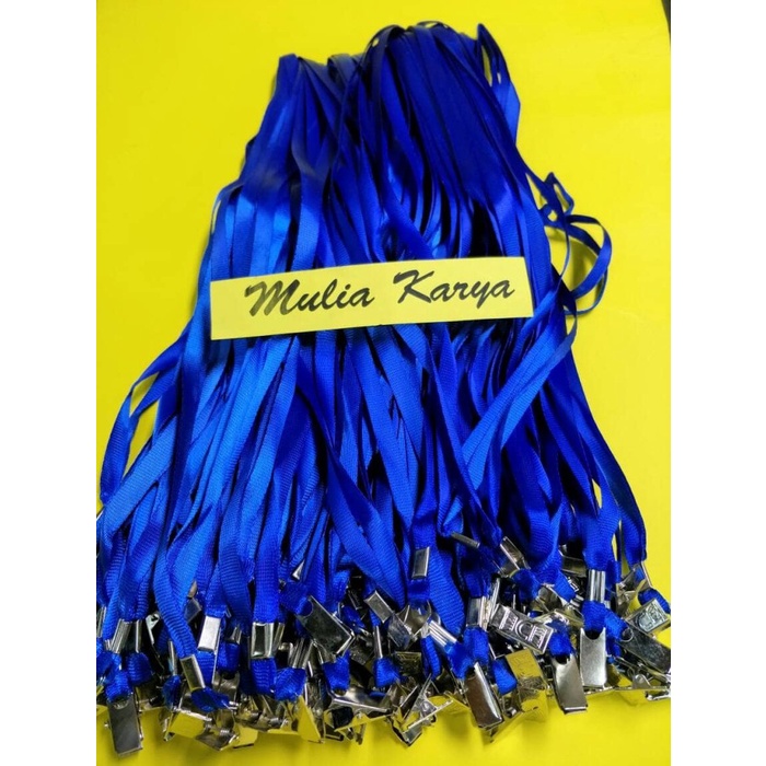 

Berkualitas Tali Lanyard / Tali Name Tag Taiwan Dengan Penjepit Besi Murah