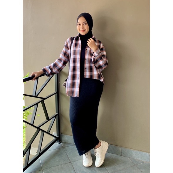 FLANILA RAYON TWILL // KEMEJA FLANEL JUMBO